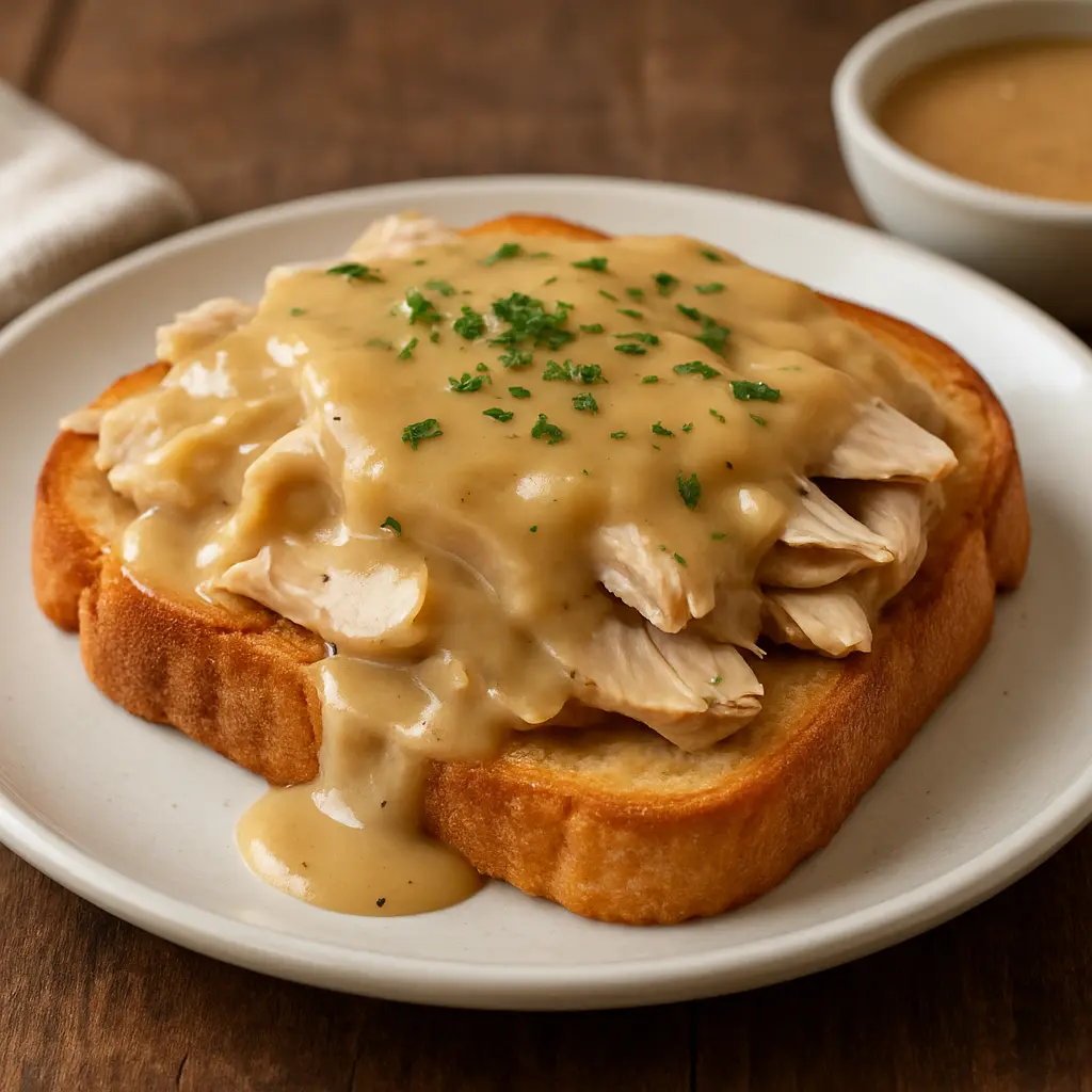 Delicious Hot Turkey Sandwich at Dell Cafe in Calgary Bowness, AB